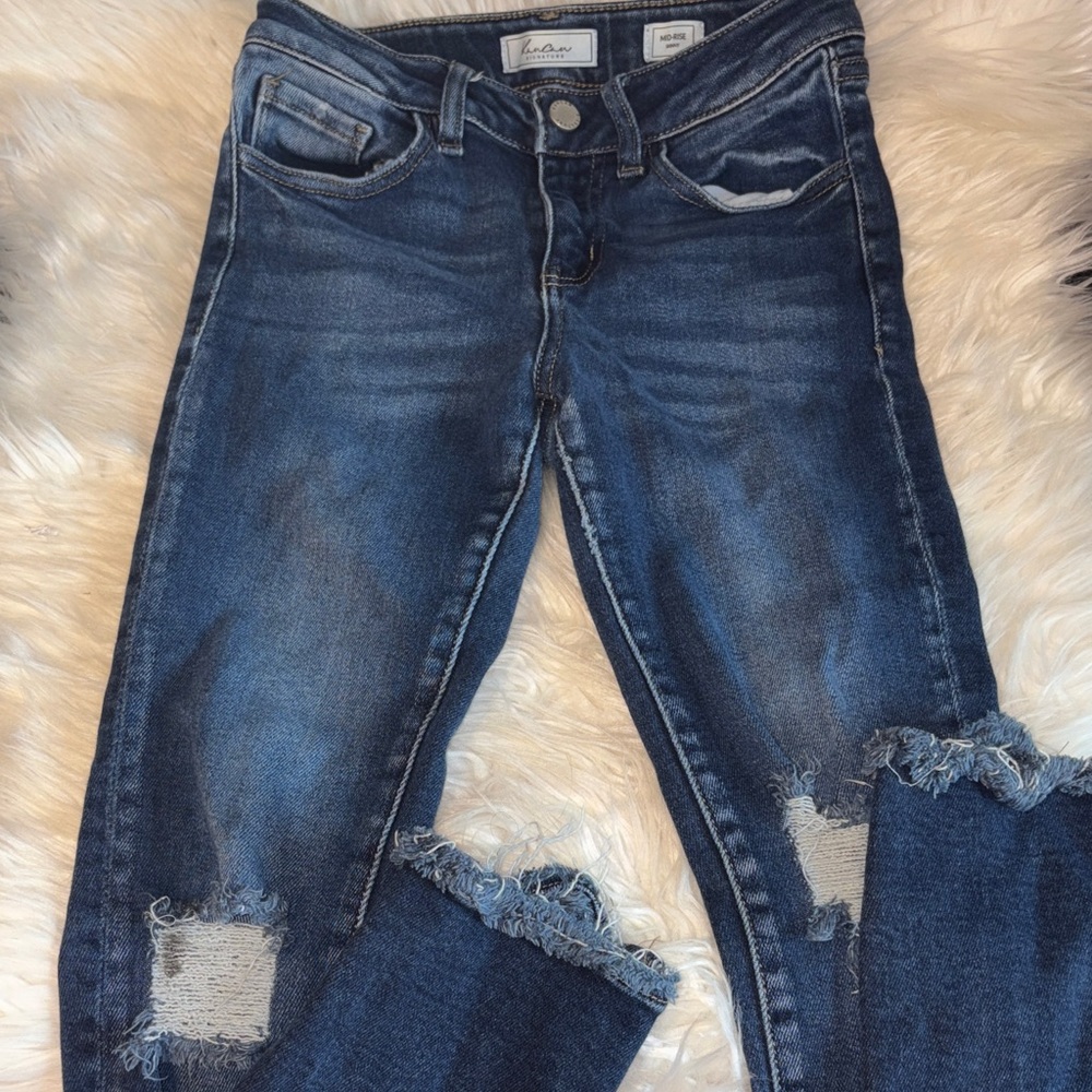 KanCan Dark Blue Distressed Jeans